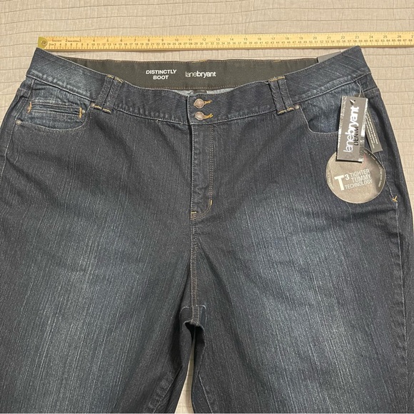 LANE BRYANT Distinctly Boot Cut Jeans Dark Wash Stretch Size 28 - Picture 5 of 11